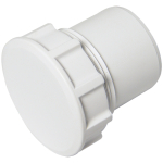 WS30 White 32mm Screwed Access Plug Solvent Weld