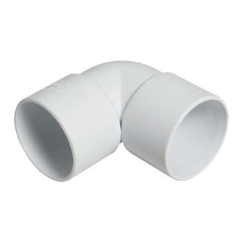 WS12 White 50mm Solvent Weld Knuckle Bend