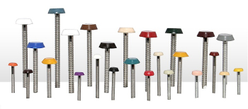 30mm x 14G White Plastic Headed Pins Zinc Plated 30mm x 14G White Plastic Headed Pins Zinc Plated