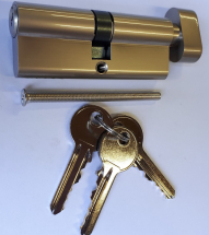 Double Euro Cylinder 40/40 Thumbturn Satin Finish Double Euro Cylinder 40/40 Thumbturn Satin Finish