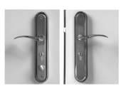 Hooply Lever Door Handles RH Hinged Door (Pair) 2018T