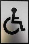 Disabled Sign SAA 150mm x100mm