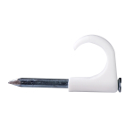 10-14mm Round Cable Clip White 10-14mm Round Cable Clip White