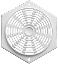 Vent Hexagon White 2.3/4inch Vent Hexagon White 2.3/4inch