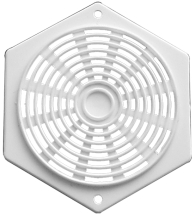 Vent Hexagon White 2.3/4inch