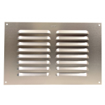 9.5" x 6.5" Fixed Louvre Alloy Vent Without Flyscreen