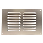 9.5" x 6.5" Fixed Louvre Alloy Vent Without Flyscreen 9.5" x 6.5" Fixed Louvre Alloy Vent Without Flyscreen
