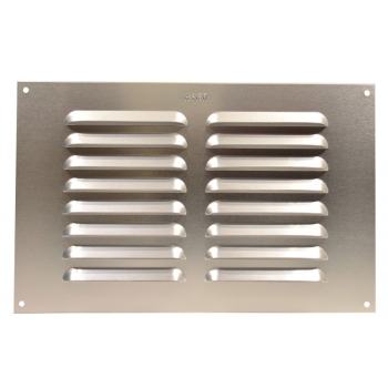 9.5Inch x 6.5Inch Fixed Louvre Alloy Vent Without Flyscreen