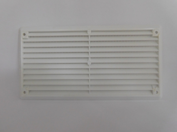 Vent Map Louvre White 6Inch x 3Inch With Flyscreen