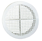 90mm Dia White Plastic Soffit Vent 90mm Dia White Plastic Soffit Vent
