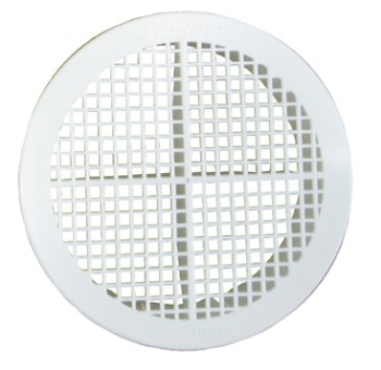 90mm Dia White Plastic Soffit Vent 90mm Dia White Plastic Soffit Vent
