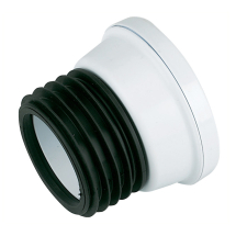 SP101 White 110mm Kwickfit Straight Pan Connector
