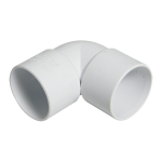 WS11 White 40mm Solvent Weld Knuckle Bend WS11 White 40mm Solvent Weld Knuckle Bend