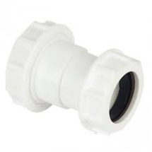WC38 White 40mm x 32mm Unicom Straight Reducer WC38 White 40mm x 32mm Unicom Straight Reducer