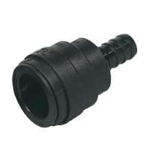 15mm x 1/2inch id Hose Barb Conn Pushfit Blk 15mm x 1/2inch id Hose Barb Conn Pushfit Blk
