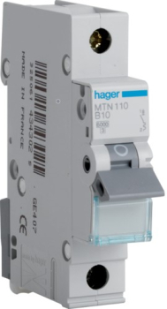 Hager MTN110 10A Sp MCB Hager MTN110 10A Sp MCB