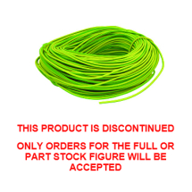 ***** CLEARANCE ***** 6mm PVC Sleeving Green/Yellow 100M Coil