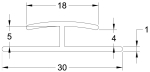 5mm One Part H-Section White 3.05 Mtr HS005 5mm One Part H-Section White 3.05 Mtr HS005