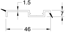 50mm Skirting (Rubber Seals) White 3.00 Mtr - SK011 50mm Skirting (Rubber Seals) White 3.00 Mtr - SK011