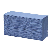 Paper Hand Towel 1 Ply Z Fold Blue Re-Cycled (15Pks x 200)
