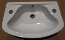 459mm 2 taphole White Washbasin