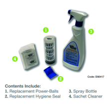 Saracen Waterless Maintenance Pack c/w Cleaner & 3 Powerballs