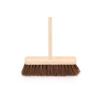 Stiff Sweeping Brush 12Inch c/w Handle