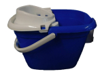 Plastic Mop Bucket Blue 12Ltr c/w Wringer Plastic Mop Bucket Blue 12Ltr c/w Wringer