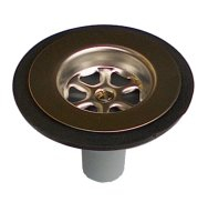 1.1/4inch - 3/4inch Straight Caravan Waste S/S Top / Rubber Washer 1.1/4inch - 3/4inch Straight Caravan Waste S/S Top / Rubber Washer