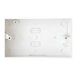 2 Gang 25mm Pattress To Suit Trunking 2 Gang 25mm Pattress To Suit Trunking