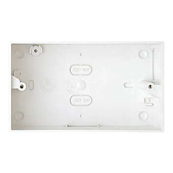 2 Gang 25mm Pattress To Suit Trunking 2 Gang 25mm Pattress To Suit Trunking