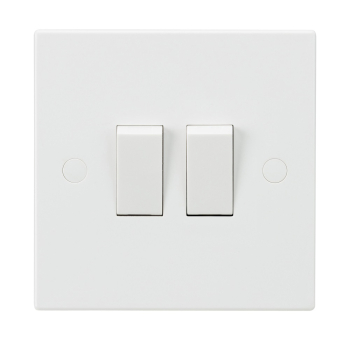 2 Gang 2 Way Plate Switch