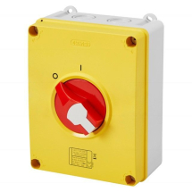 Rotary Control Switch Red 63A, 4 Pole, IP65 Rotary Control Switch Red 63A, 4 Pole, IP65