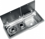 Dometic 9722 Slim-Line Combi Unit c/w Piezo Ignition RH Sink Dometic 9722 Slim-Line Combi Unit c/w Piezo Ignition RH Sink