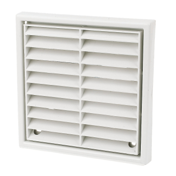 150mm/6Inch Ext Wall Grille White