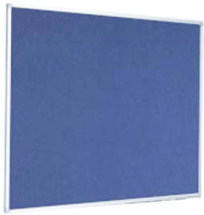 4' x 3' Blue Noticeboard Aluminium Frame