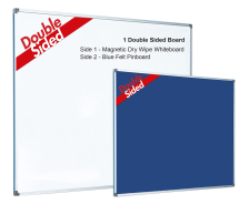4' x 3' Reversible Notice Board / Magnetic Drywipe Board