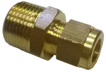 Connector 8mm x 3/8" BSPT Male Stud Brass