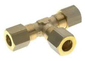 10mm Equal Tee Brass Compression Fitting