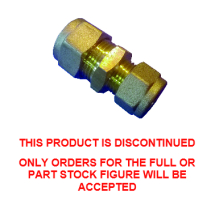 ***** CLEARANCE *****  15mm x 8mm Straight Brass Compression Fitting
