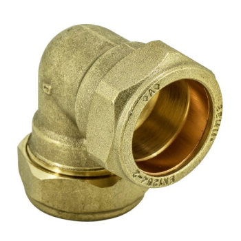 22mm x 15mm Elbow Brass Compression Fitting