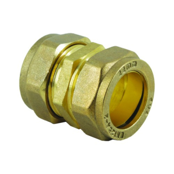 15mm Straight Coupling Brass Compression