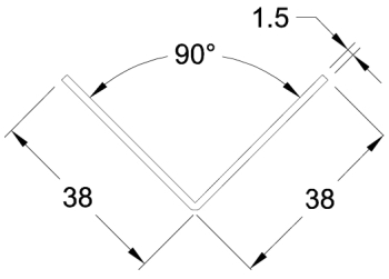 38 x 38 Angle AN035 38 x 38 Angle AN035