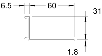 60mm Window Liner WL060 60mm Window Liner WL060
