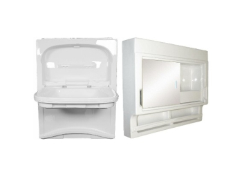 Contessa Tip Up Basin & Cabinet Contessa Tip Up Basin & Cabinet
