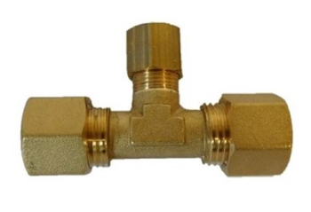 Unequal Tee Brass Compression Fitting Unequal Tee Brass Compression Fitting